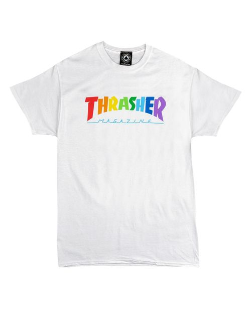 THRASHER T-SHIRT MEN RAINBOW