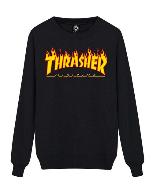 THRASHER CREWNECK MEN FLAME