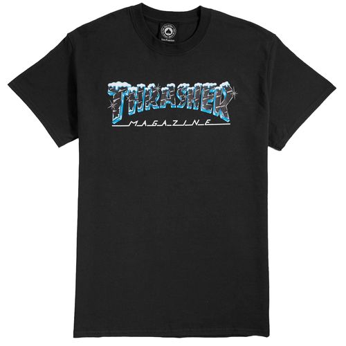 THRASHER T-SHIRT MEN ICE BLACK