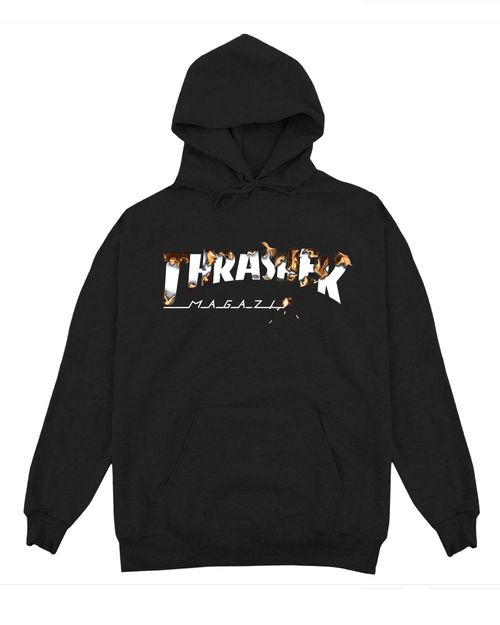 THRASHER HOODIE MEN FLAME BURNNER
