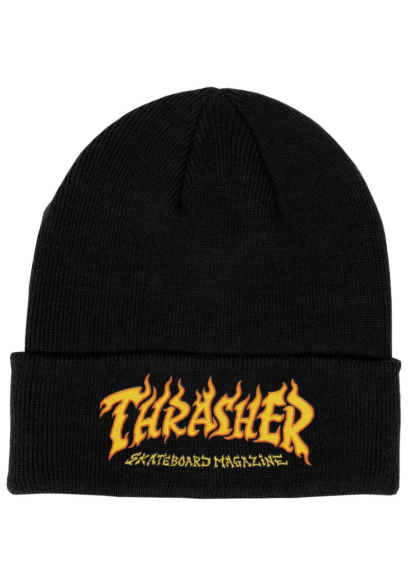 thrasher-muetzen-fire-logo-beanie-black-vorderansicht-0572627
