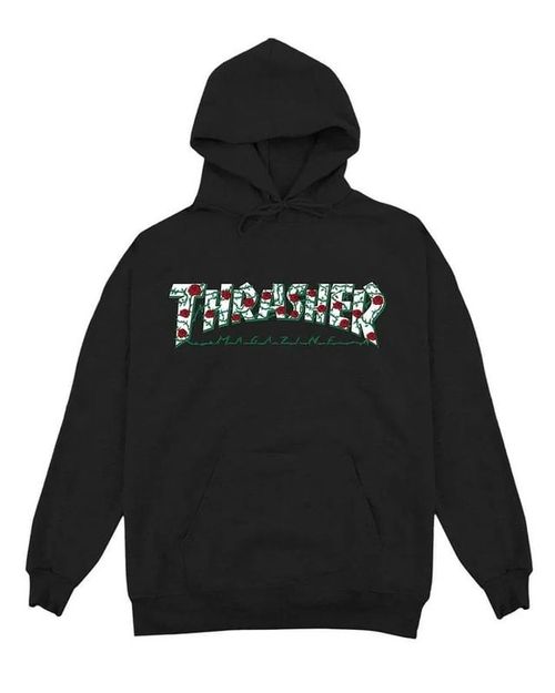 THRASHER HOODIE NIÑO ROSES