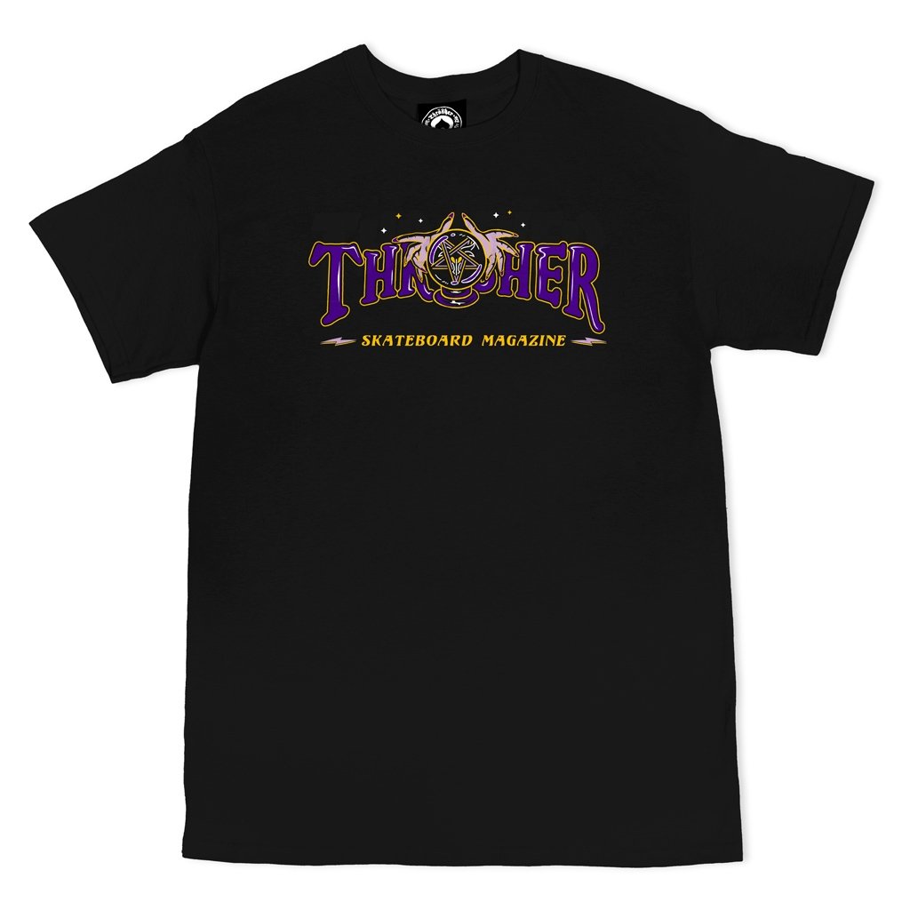 Thrasher Outlined Thrasher Tee Purple DTS Skateboarding - Main Image