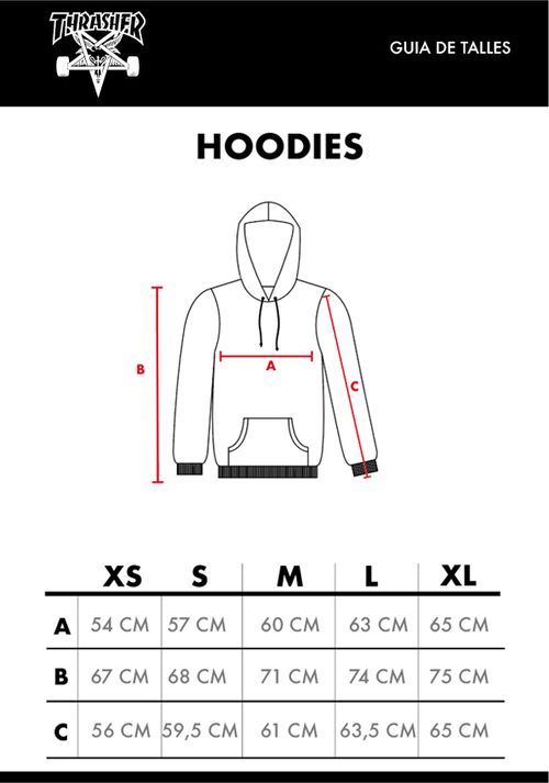 THRASHER HOODIE MEN GODZILLA CHARRED