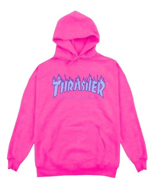 Pink store thrasher sweatshirt