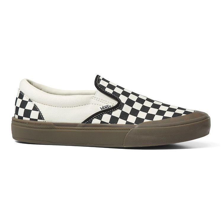 Cheap checkered shop slip on vans