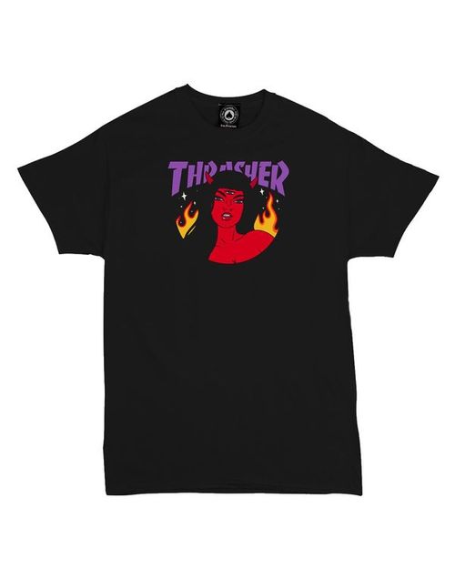 THRASHER T-SHIRT MEN ROJO LOGO