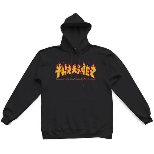 THRASHER HOODIE MEN GODZILLA FLAME