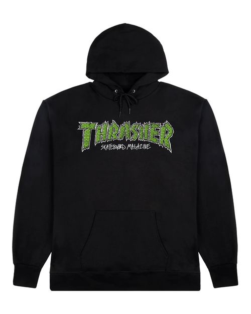 THRASHER HOODIE MEN BRICK