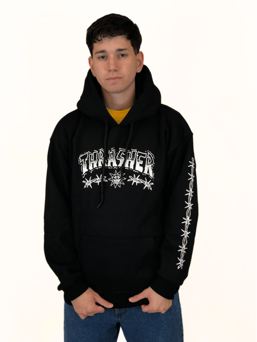 THRASHER HOODIE MEN BARVED WIRE