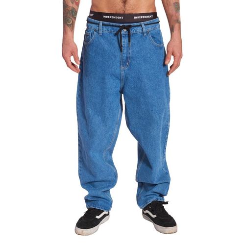 INDEPENDENT PANTALON JEAN BAGGY BLUE 28