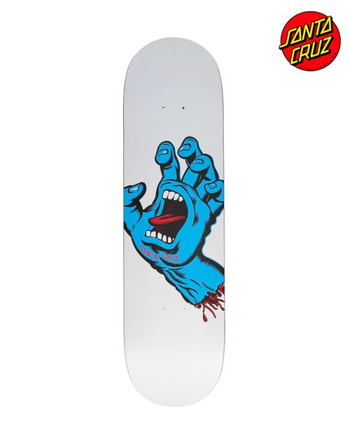 SANTA CRUZ DECK SCREAMING HAND BLANCO