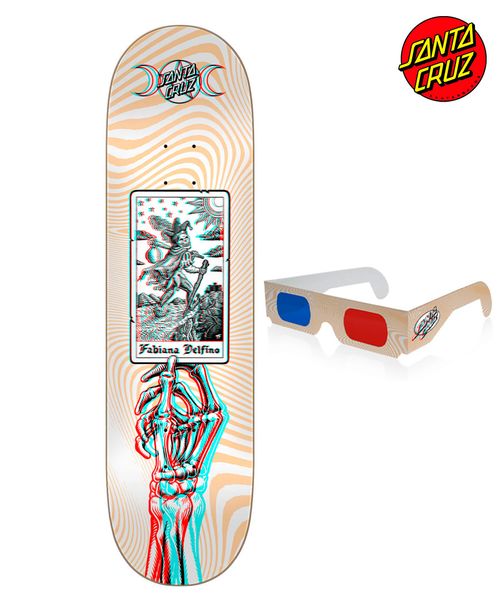 SANTA CRUZ DECK PRO MODEL TAROT 3D NARANJA/BLANCO 8.25