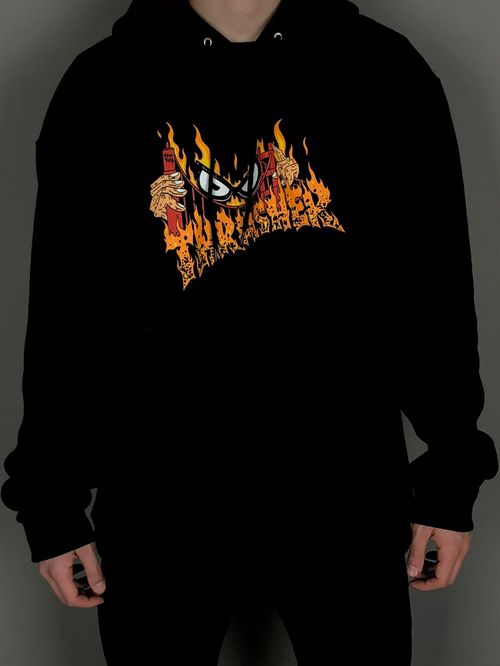 THRASHER HOODIE SUCKA FREE