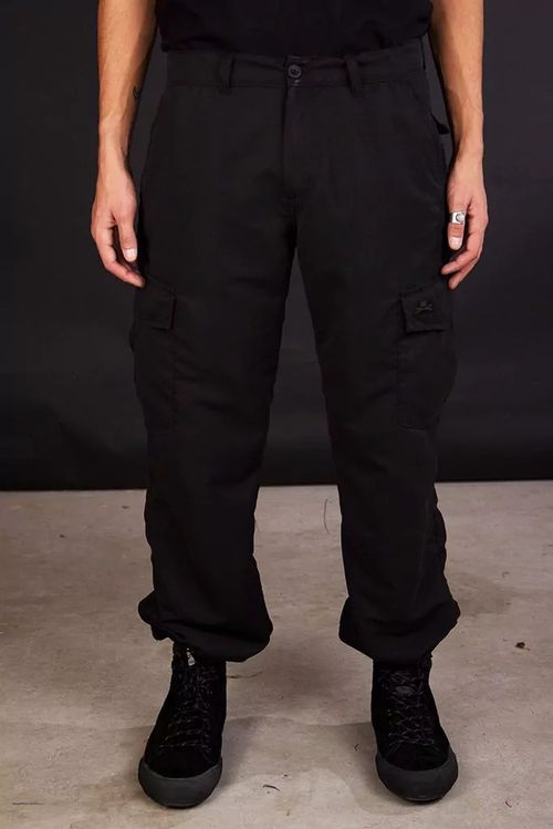 NTF PANTALON CARGO MICROFIBRA NEGRO 38
