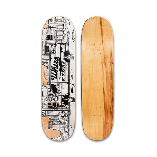 WHIRO DECK CANADIAN MAPLE WILD STREETS BLANCO 8.25"
