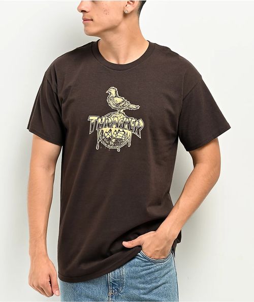THRASHER T-SHIRT MEN COVER THE EARTH